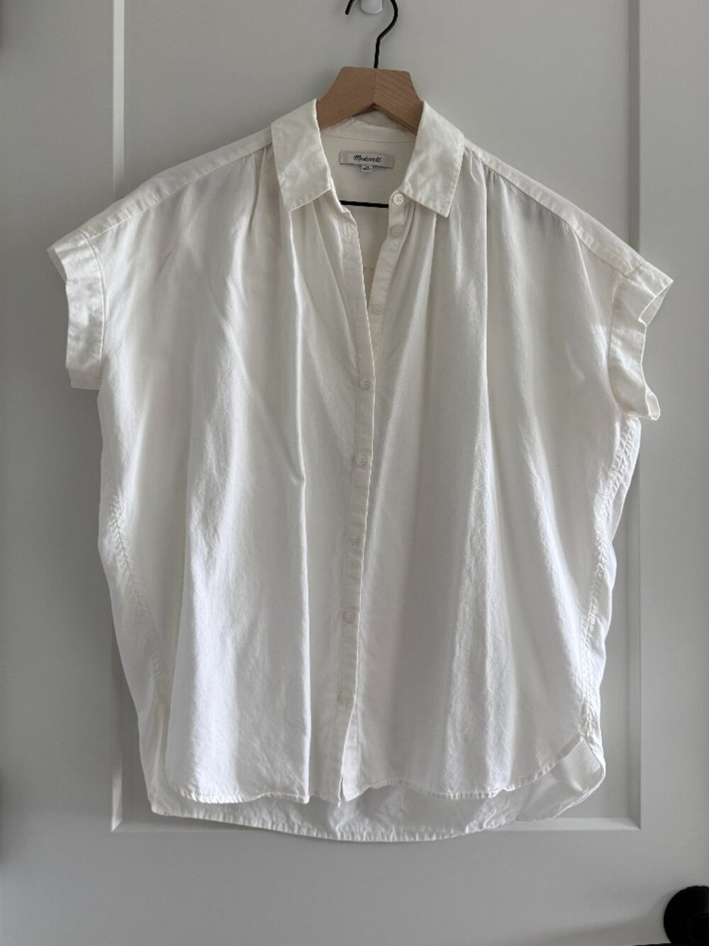 Madewell Central Shirt in Pure White XS
